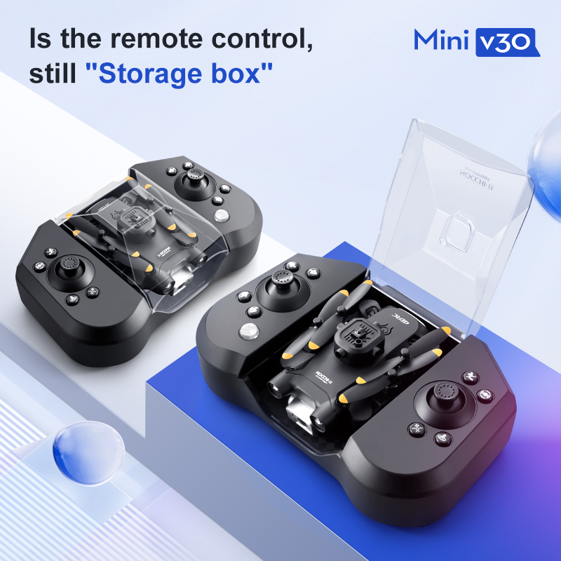 Mini V30 WiFi FPV Drone With 4 - đánh giá và giá Drone Remote Controller Lanyard