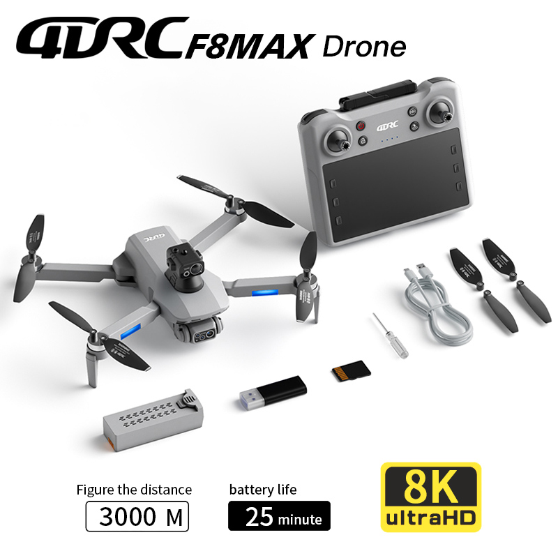 F8 MAX GPS Drone Professional  - đánh giá và giá Drone Controller Screen