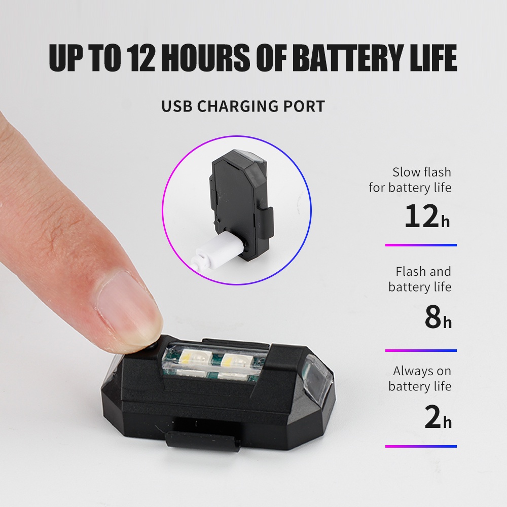 1PC 7 Color Mini USB Charging  - đánh giá và giá Drone Strobe Light